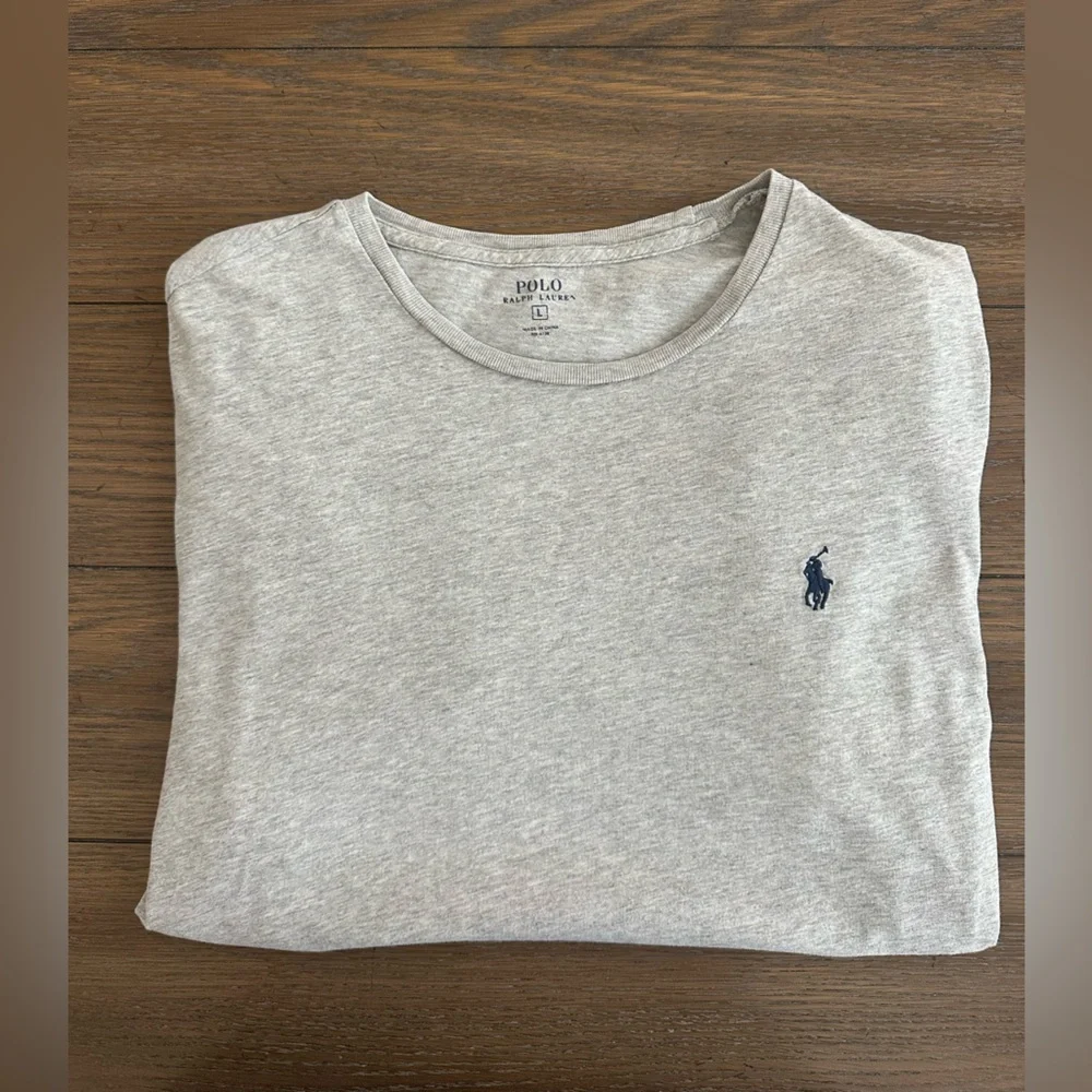 Polo‎ by Ralph Lauren Gray Short Sleeve Tee Size L